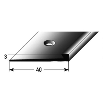 Anstoßprofil 3mm ALU gebohrt 