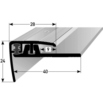 Cavum Klick-Design Treppenkantenprofil 4 - 7 mm