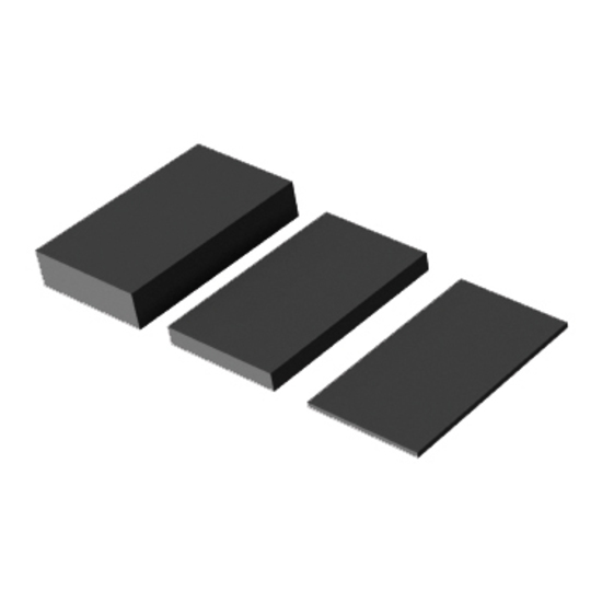 Gummipad Herkules schwarz 100x60 mm 